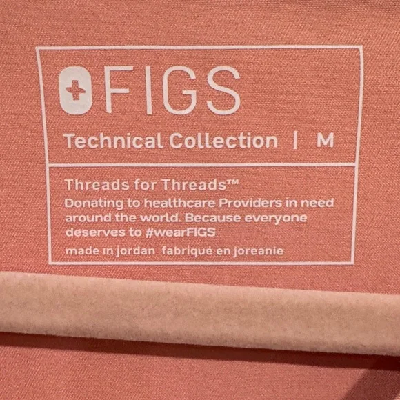 Figs Women's Top in Coral - Picture 2 of 12